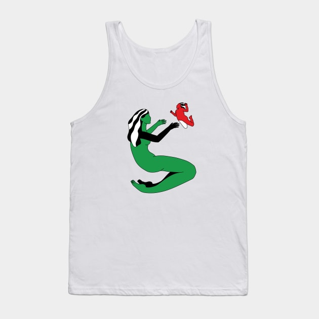 S of Mom and Daughter Tank Top by Shrutillusion